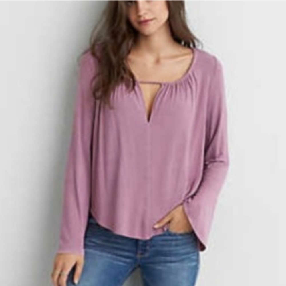 American Eagle Bell Sleeve Top "Soft and Sexy" XS